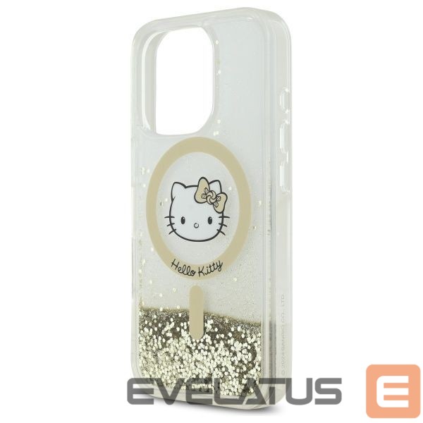 Kitas telefono priedas Hello Kitty Hello Kitty Liquid Glitter Fever MagSafe Case for iPhone 16 Pro Max - Gold