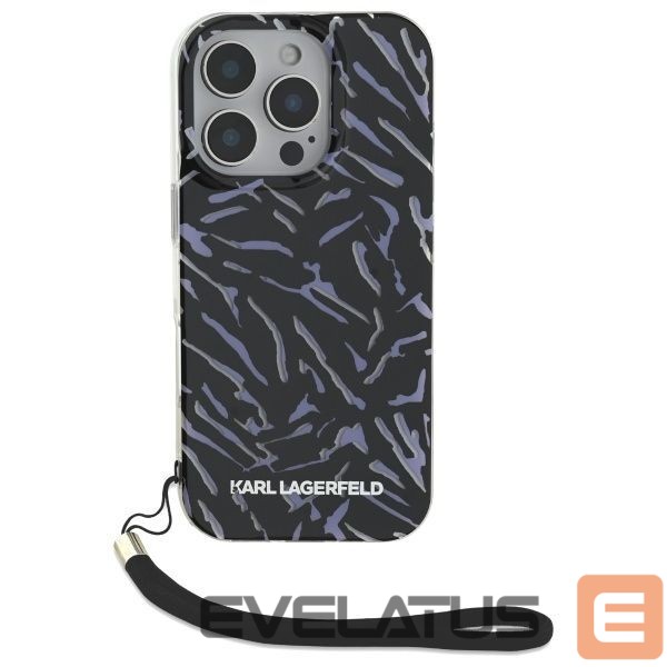 Kitas telefono priedas Karl Lagerfeld Karl Lagerfeld Zebra With Cord iPhone 16 Pro Case - Purple