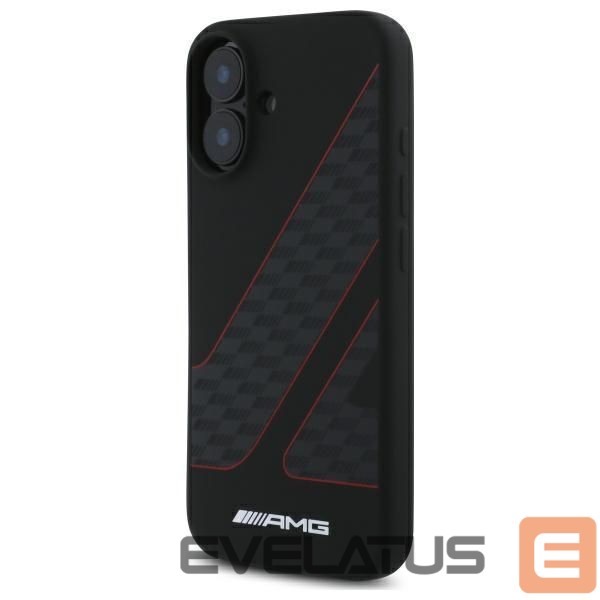 Kitas telefono priedas Mercedes-Benz AMG Checkered Flag Pattern MagSafe iPhone 16 Case - Black
