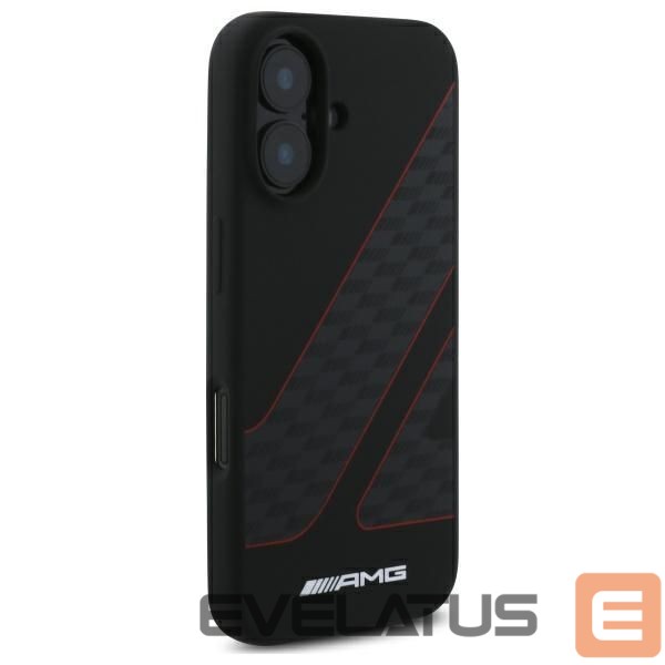 Kitas telefono priedas Mercedes-Benz AMG Checkered Flag Pattern MagSafe iPhone 16 Case - Black