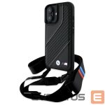 Kitas telefono priedas BMW  BMW M Edition Carbon Stripe & Strap iPhone 16 Plus Case - Black 