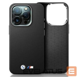 Kitas telefono priedas BMW  BMW BMHCP16S23PMWK iPhone 16 6.1" black/black hardcase M Smooth Full Wrapped Metal 