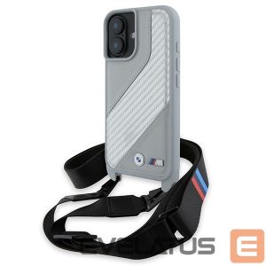 Kitas telefono priedas BMW  BMW M Edition Carbon Stripe & Strap iPhone 16 Case - Gray 