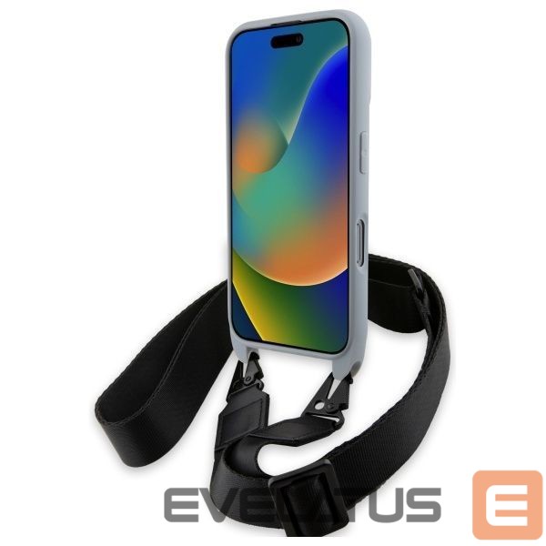 Kitas telefono priedas BMW BMW M Edition Carbon Stripe & Strap iPhone 16 Pro Max Case - Gray