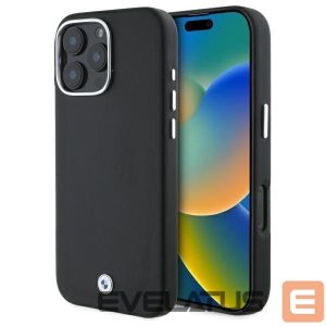 Kitas telefono priedas BMW  BMW BMHMP16L23PUFWK iPhone 16 Pro 6.3" black/black hardcase Sign Full Wrapped Metal MagSafe 