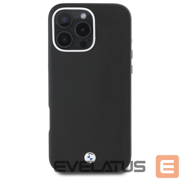 Kitas telefono priedas BMW BMW BMHMP16L23PUFWK iPhone 16 Pro 6.3" black/black hardcase Sign Full Wrapped Metal MagSafe