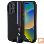 Kitas telefono priedas BMW  BMW BMHMP16L23SCUK iPhone 16 Pro 6.3" black/black hardcase Silicone Cut Tricolor Lines MagSafe 