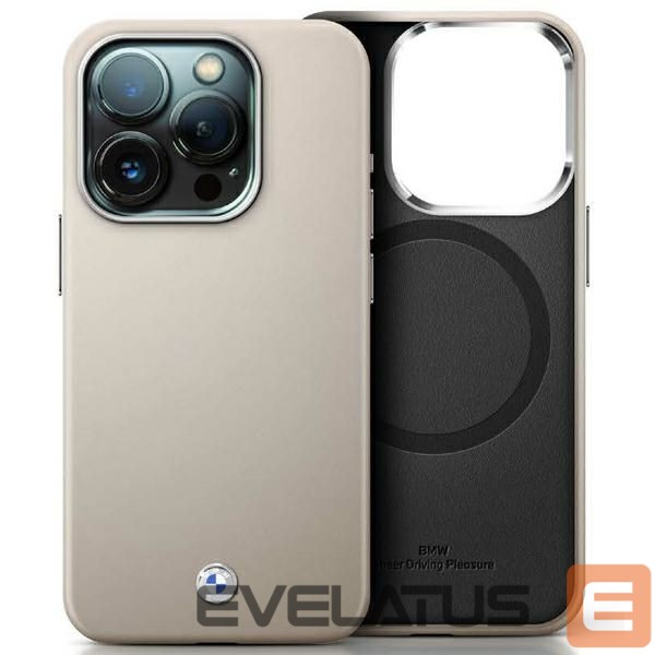 Kitas telefono priedas BMW BMW Sign Full Wrapped Metal MagSafe Case for iPhone 16 Pro Max - Gray
