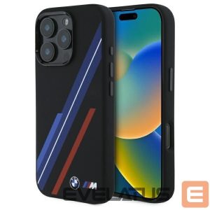 Kitas telefono priedas BMW  BMW Silicone Random Lines MagSafe Case for iPhone 16 Pro Max - Black 