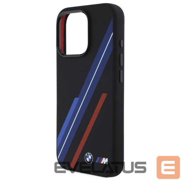 Kitas telefono priedas BMW BMW Silicone Random Lines MagSafe Case for iPhone 16 Pro Max - Black