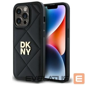 Kitas telefono priedas DKNY  DKNY Quilted Stack Logo iPhone 14 Pro Max Case - Black 