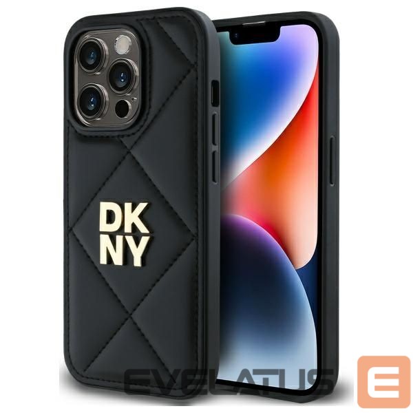 Kitas telefono priedas DKNY DKNY Quilted Stack Logo iPhone 14 Pro Max Case - Black