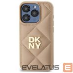 Kitas telefono priedas DKNY  DKNY Quilted Stack Logo iPhone 15 Case - Beige 