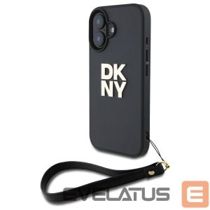 Kitas telefono priedas DKNY  DKNY Wrist Strap Stock Logo iPhone 16 Case - Black 