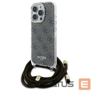 Kitas telefono priedas Guess  Guess Crossbody Cord 4G Print Case for iPhone 16 Pro - Brown 