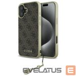 Kitas telefono priedas Guess  Guess 4G Charms Collection iPhone 16 Plus Case - Brown 