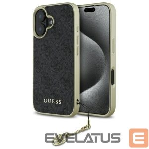 Kitas telefono priedas Guess  Guess 4G Charms Collection case for iPhone 16 Plus - black 