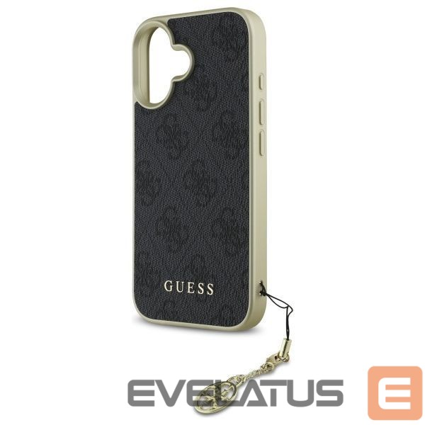Kitas telefono priedas Guess Guess 4G Charms Collection case for iPhone 16 - black