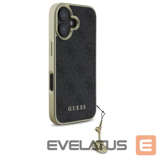 Kitas telefono priedas Guess Guess 4G Charms Collection case for iPhone 16 - black