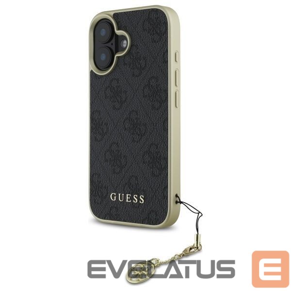 Kitas telefono priedas Guess Guess 4G Charms Collection case for iPhone 16 - black