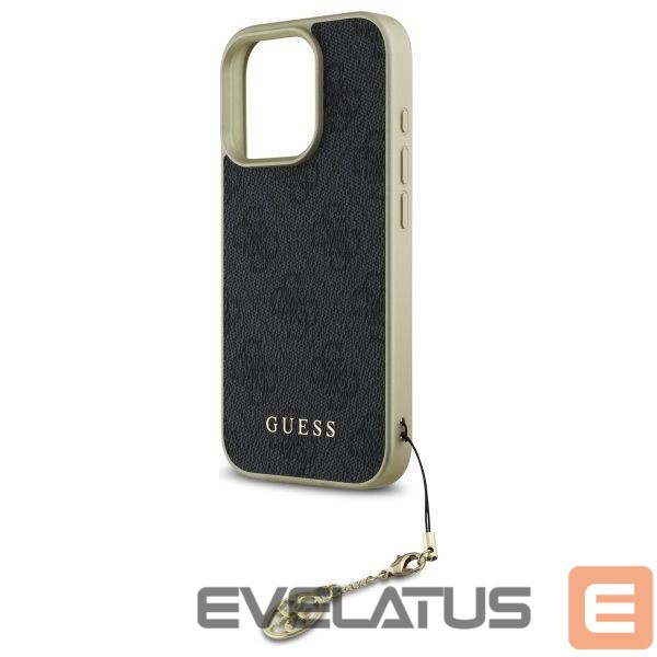 Kitas telefono priedas Guess Guess 4G Charms Collection case for iPhone 16 Pro Max - black