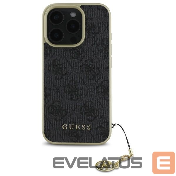 Kitas telefono priedas Guess Guess 4G Charms Collection case for iPhone 16 Pro Max - black