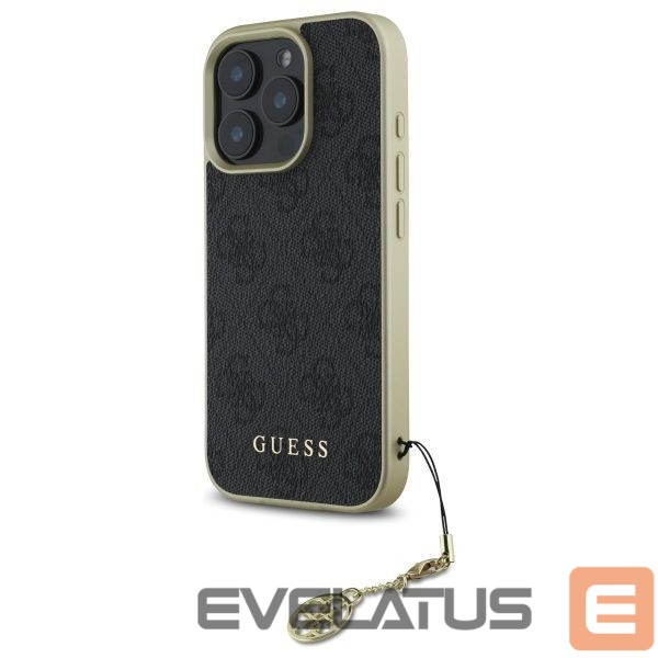 Kitas telefono priedas Guess Guess 4G Charms Collection case for iPhone 16 Pro Max - black