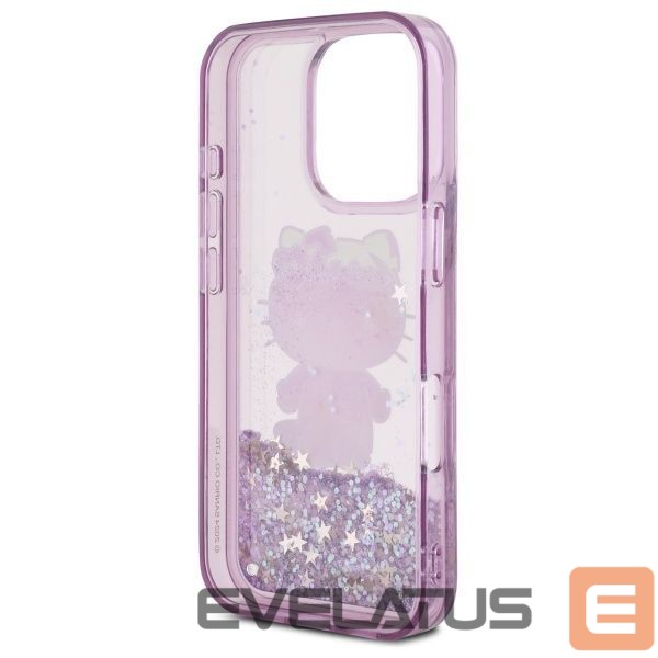 Kitas telefono priedas Hello Kitty Hello Kitty Liquid Glitter 50TH Anniversary Party iPhone 16 Pro Case - Purple
