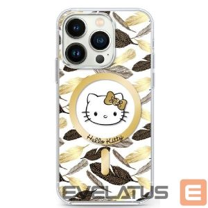 Kitas telefono priedas Hello Kitty  Hello Kitty IML Golden Leaves MagSafe Case for iPhone 16 Pro Max - White 