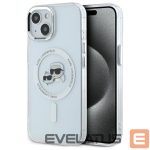 Kitas telefono priedas Karl Lagerfeld  Karl Lagerfeld KLHMP14SHLSKCH iPhone 14 6.1" white/white hardcase IML Metal Karl&Choupette Head MagSafe 