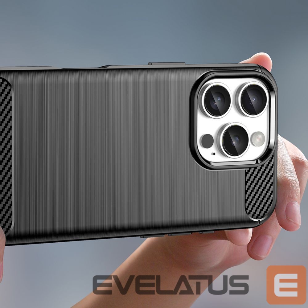 Nugarėlės dėklai Hurtel Carbon Case for iPhone 16 Pro - Black