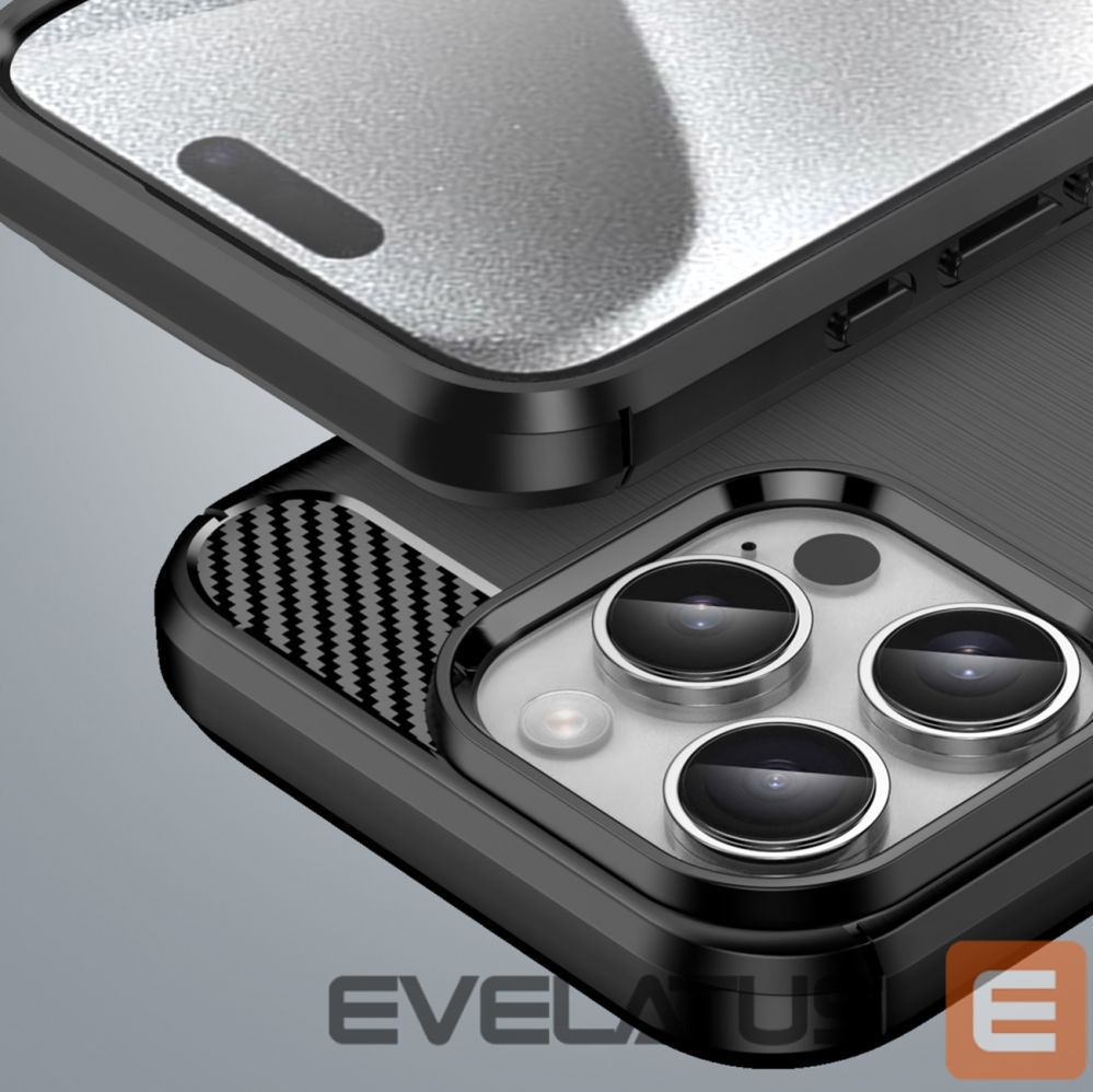 Nugarėlės dėklai Hurtel Carbon Case for iPhone 16 Pro - Black