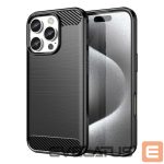 Nugarėlės dėklai Hurtel  Carbon Case for iPhone 16 Pro Max Silicone Case - Black 