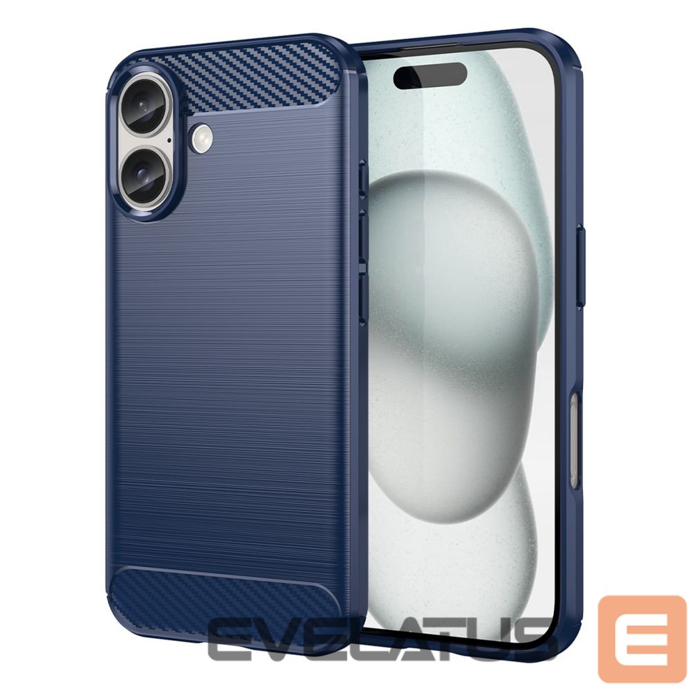 Nugarėlės dėklai Hurtel Carbon Case for iPhone 16 Plus - Blue