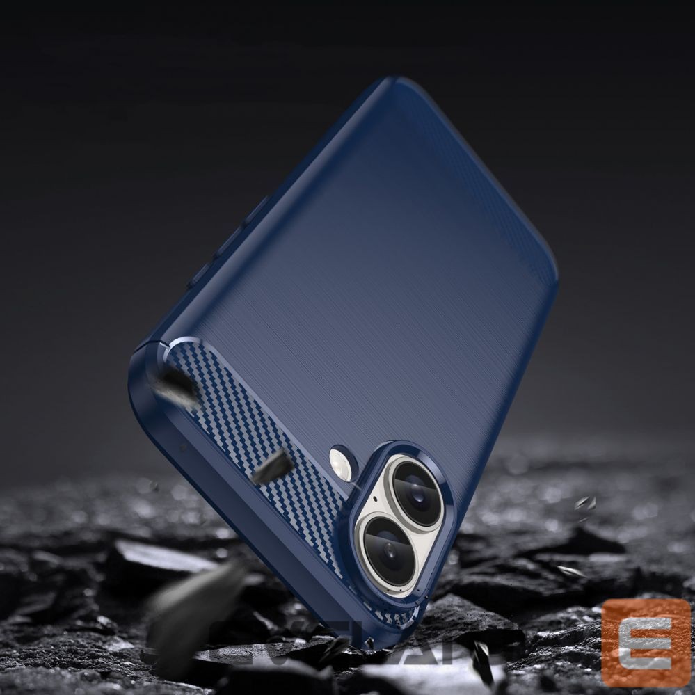 Nugarėlės dėklai Hurtel Carbon Case for iPhone 16 Plus - Blue