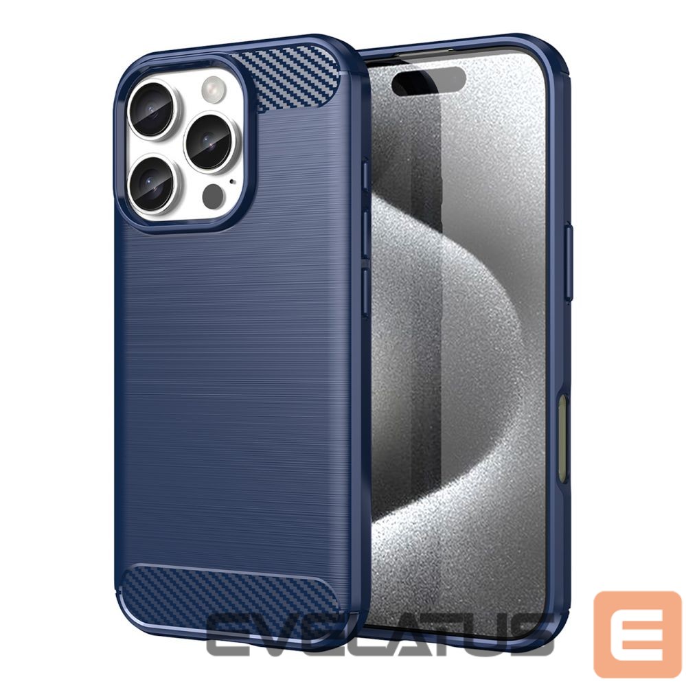 Nugarėlės dėklai Hurtel Carbon Case for iPhone 16 Pro - Blue