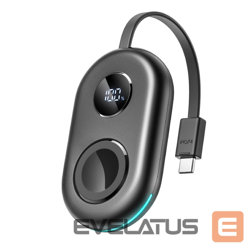 Išorinė baterija Joyroom Joyroom JR-W09 3W Wireless Charging Power Bank with USB-C Cable for Apple Watch - Black
