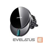 Adapteriai Joyroom  Joyroom JR-ZS409 magnetic holder with 15W inductive charger for car air vent - black 
