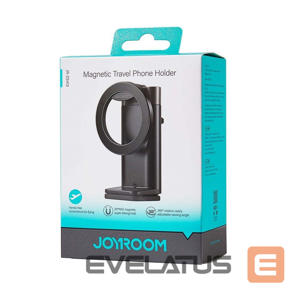 Automatinis laikiklis Joyroom Joyroom JR-ZS413 magnetic travel stand for 4.7-7.0" phone - black