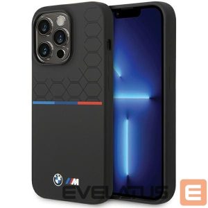 Nugarėlės dėklai BMW  BMW Silicone Pattern iPhone 15 Pro Max Case - Black 