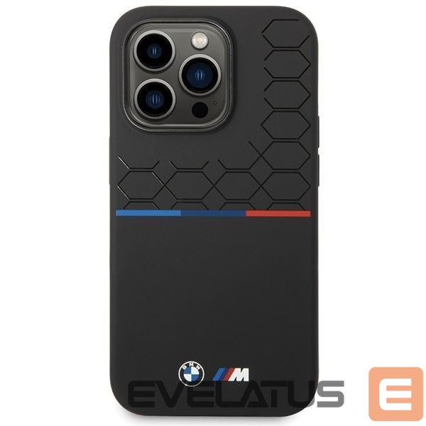Nugarėlės dėklai BMW BMW Silicone Pattern iPhone 15 Pro Max Case - Black