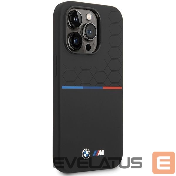 Nugarėlės dėklai BMW BMW Silicone Pattern iPhone 15 Pro Max Case - Black