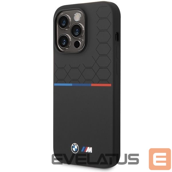 Nugarėlės dėklai BMW BMW Silicone Pattern iPhone 15 Pro Max Case - Black