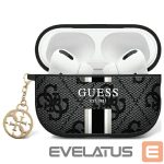 Kitas telefono priedas Guess  Guess GUA2P4RPSK AirPods 1/2 cover black/black 4G Printed Stripes Charm 