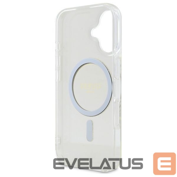 Kitas telefono priedas Guess Guess GUHMP16MHFGERET iPhone 16 Plus 6.7" transparent hardcase IML Glitter Circle MagSafe