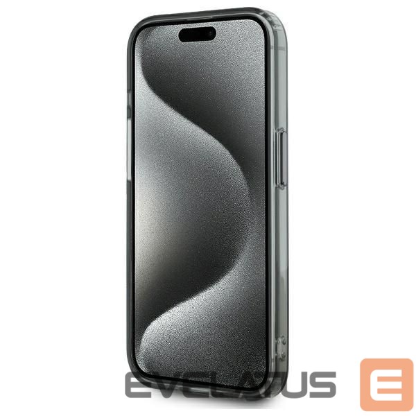 Kitas telefono priedas Karl Lagerfeld Karl Lagerfeld KLHMP15XHLSKCK iPhone 15 Pro Max 6.7" black/black hardcase IML Metal Karl&Choupette Head MagSafe