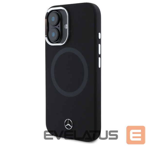 Kitas telefono priedas Mercedes-Benz Mercedes MEHMP16S23SUTTK iPhone 16 6.1" black/black hardcase Silicone Tonal Logo MagSafe