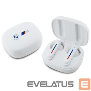 Kitas telefono priedas BMW  BMW Bluetooth headphones BMBEMIATP20LOH TWS + docking station white/white Printed Logos 