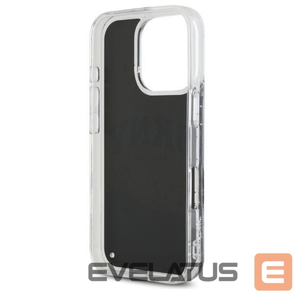 Kitas telefono priedas DKNY DKNY DKHCP16XLBNAEK iPhone 16 Pro Max 6.9" black/black hardcase Liquid Glitter Arch Logo