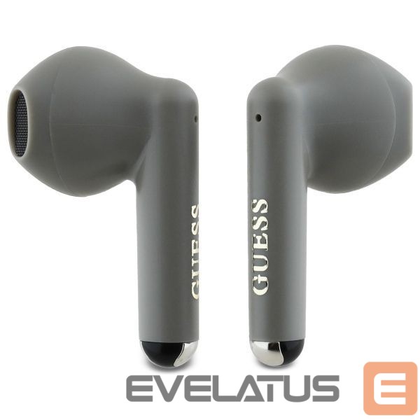 Kitas telefono priedas Guess Guess Bluetooth headphones GUTWSJ14ESGE TWS + docking station taupe Printed Classic Logo